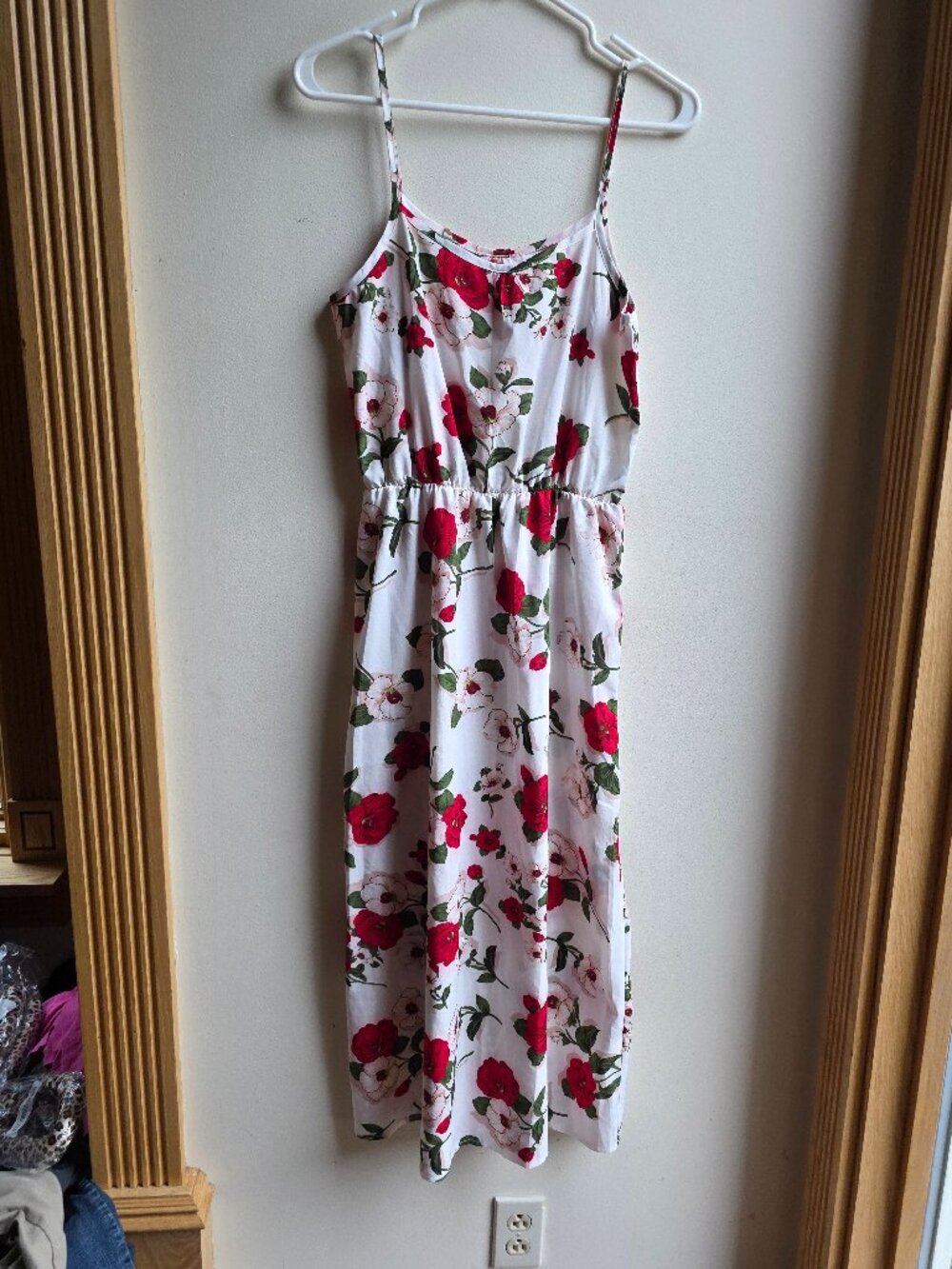 SHEIN Large Floral Print Cami Maxi Sun Dress Size Medium